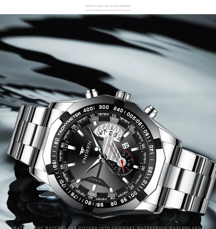 2024 Top Brand di Lusso Orologio di Moda Casual Militare Al Quarzo Sport Orologio Da Polso In Acciaio Pieno Impermeabile Orologio da Uomo Relogio Masculino platinumshop