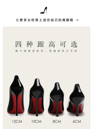 2025 New High Heels Women's Thin Heel French Sexy Leopard Pattern Internet Red Single Shoe 12CM Large Widening Thin Heel PlatiNum