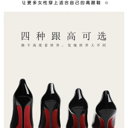 2025 New High Heels Women's Thin Heel French Sexy Leopard Pattern Internet Red Single Shoe 12CM Large Widening Thin Heel PlatiNum