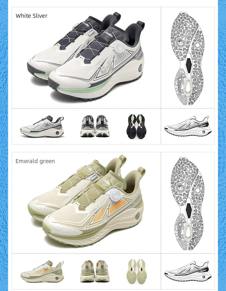 ONEMIX Autunno Inverno Outdoor Scarpe da corsa da fondo da uomo con assorbimento degli urti Scarpe da ginnastica da trekking da donna Caratteristiche resistenti all'usura PlatiNum
