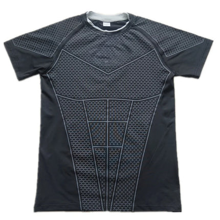 2026 New Men's Quick-Drying Compression Slim Fit Short-Sleeve Sports T-Shirt for Gym Training Fitness Running Sports Bodybuilding