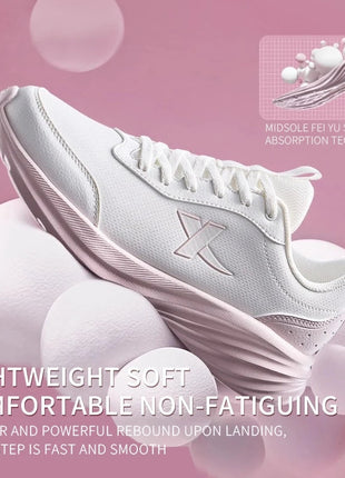 Xtep Running Shoe for Women Support Yu Yi Fw Cushioning Shock WaterProof Stability Durability Breathable Sneakers 875418110055 PlatiNum