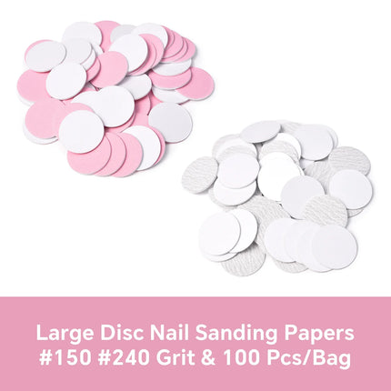 Dead Skin Replaceable Sanding Paper Set for Manicure Pedicure With Metal Disc Nail Drill Bit Calluses Removal Foot Care Tool Acc 2028