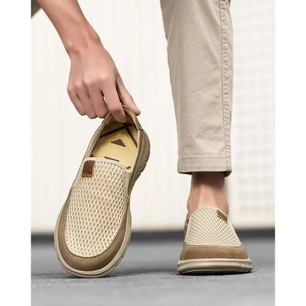 Mocassini Slip-On, Adatti per Scarpe Casual Estive Traspiranti da Uomo, Scarpe Leggere da Passeggio, Qualità Superiore