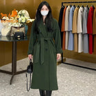 DUTRIEUX Women's Coat Double-sided 10% Cashmere 90% Wool Women's Long Coat Jacket, 2025 Winter New Long Cashmere Coat Women