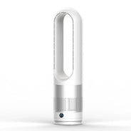 110V / 220V 18 pollici Mini ventilatore elettrico senza foglie per uso domestico funzione di temporizzazione del telecomando, ventilatore da pavimento muslimexayp