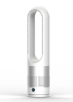 110V / 220V 18 pollici Mini ventilatore elettrico senza foglie per uso domestico funzione di temporizzazione del telecomando, ventilatore da pavimento muslimexayp