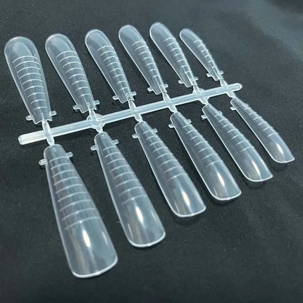 Poly Nail Gel Nail Forms Molds Full Cover Arch Square Dual Nail Forms Extension False Nail Tips for Manicure Manicure Tools 60Pc 2028