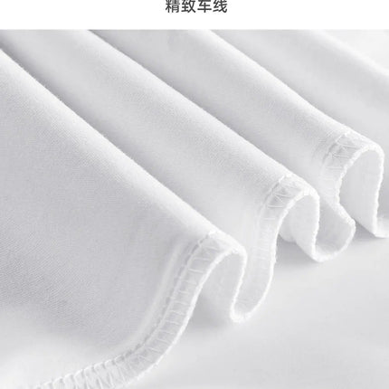 600G Heavy Cotton Short-sleeved T-shirt Men's and Women's Summer Loose Casual Trend Versatile Round Neck Half-sleeved Clothes PlatiNum
