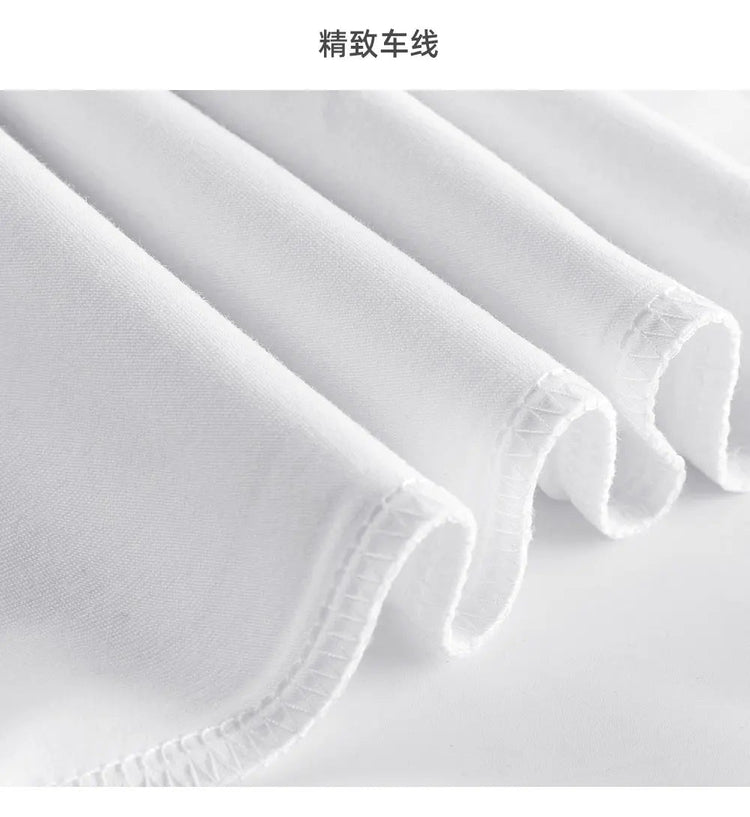 600G Heavy Cotton Short-sleeved T-shirt Men's and Women's Summer Loose Casual Trend Versatile Round Neck Half-sleeved Clothes PlatiNum