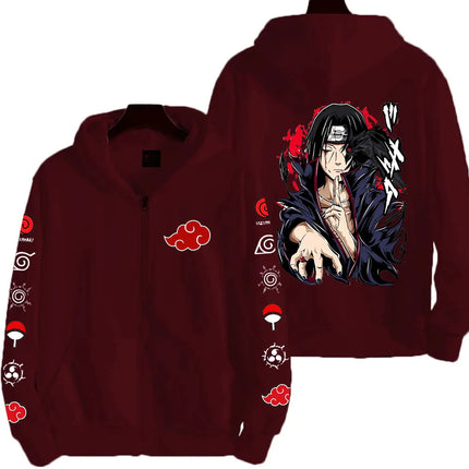 Uchiha Itachi Naruto Nikkan 2026 New Fashionable Harajuku Men's Trendy Casual Sweatshirt Men's Couple Style Coat