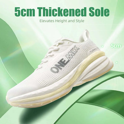ONEMIX Nuovo cuscino Sneakers Scarpe da corsa per uomo Mesh traspirante Walking Training Fitness Scarpe da jogging Donna Corda per saltare PlatiNum
