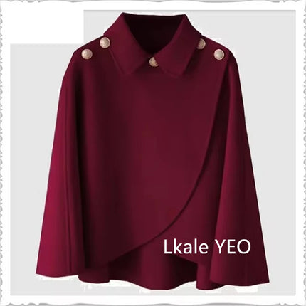 Women's Woolen Shaw Coat 2025 Autumn Winter Korean Version Short Ladies Jacket Temperament Elegant Femme Woolen Outerwear