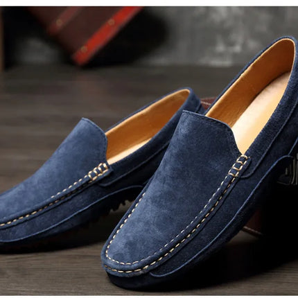 Mocassini da uomo in pelle scamosciata di lusso 2022 scarpe casual da uomo scarpe da barca fatte a mano da uomo Slipon scarpe da guida mocassini maschili Zapatos