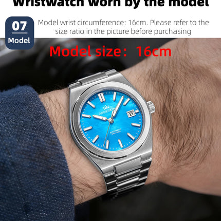 AddiesKin K008 Japan Miyota 9015 Automatic Movement 24 Jewels 28800bph 42h Power Reserve Ultra Thin 10mm Skeleton Case Back