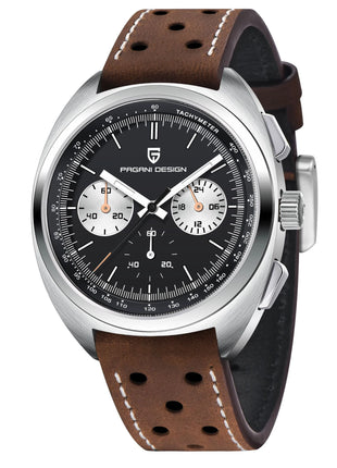 PAGANI DESIGN 2025 Nuovo Panda Dial Orologi da uomo Orologio al quarzo di lusso per uomo Giappone VK63 Cronografo sportivo Orologio da polso in vetro zaffiro