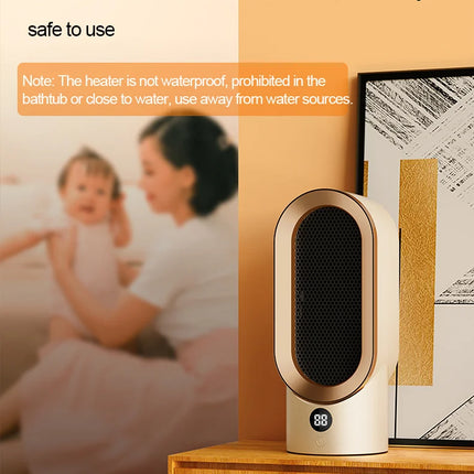 Portable Heater Electric Fan Heater Mini Radiator Desktop Warmer Machine For Winter PTC Ceramic Heating For Home Bedroom Office