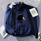 Cute Cat Print Hoodie for Woman 2025 Hot Sale Hooded Long Sleeve Pullover Autumn Girl Home Outdoor Comfort Casual Sweatshirt
