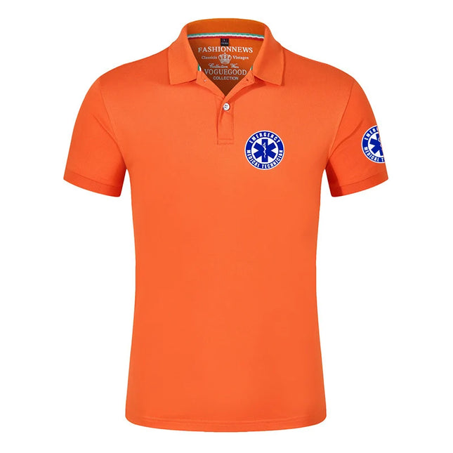 Ambulance EMT Urgence 2022 Nouvel été Hommes Vente Chaude Polo Sportif Chemises Décontractées Manches Courtes Couleur Unie Extérieur T-Shirt Haut