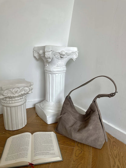 Motingsome Natural Soft Suede Woman Bags Large Capacity Handbag Big Underarm Messenger Bag Shoulder Purse Casual Tote 2025 New