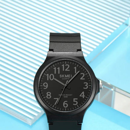 SKMEI Top Brand Casual Quartz Wristwatches Mens New Simple TPU Strap 3Bar Waterproof Watches For Male Time Clock Reloj Hombre