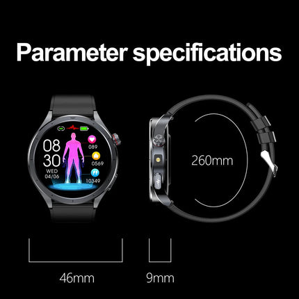 Nuovo Smartwatch 2026 per Analisi del Grasso Corporeo, ECG+PPG, Acido Urico, Pressione Sanguigna, Ossigeno nel Sangue, Orologio con Chiamate per Uomini e Donne platinumshop
