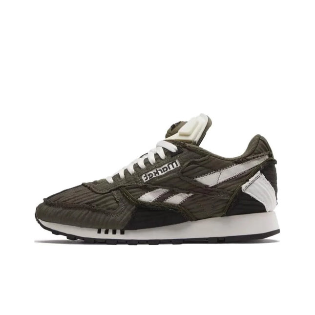Reebok x Market Classic Leather Low top Running Shoes Unisex Army Green 100069830
