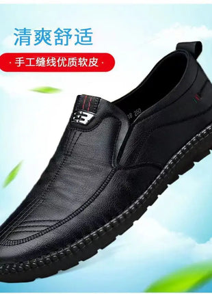 Mocassini da uomo in pelle PU antiscivolo appartamenti da passeggio traspiranti slip on da esterno scarpe casual per scarpe da ginnastica da guida per ufficio da lavoro maschile2
