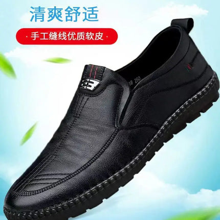 Mocassini da uomo in pelle PU antiscivolo appartamenti da passeggio traspiranti slip on da esterno scarpe casual per scarpe da ginnastica da guida per ufficio da lavoro maschile2