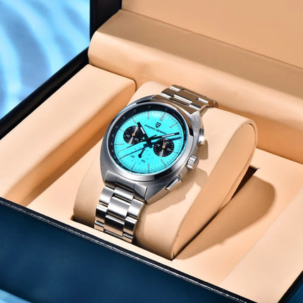 Orologio da Uomo PAGANI DESIGN con Quadrante Giallo, Cronografo al Quarzo, Movimento Giapponese VK63, Vetro Zaffiro, Impermeabile, Novità 2026