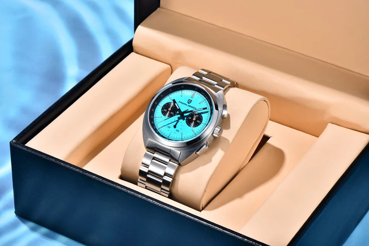 Orologio da Uomo PAGANI DESIGN con Quadrante Giallo, Cronografo al Quarzo, Movimento Giapponese VK63, Vetro Zaffiro, Impermeabile, Novità 2026