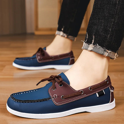 Mocassini da uomo Design Scarpe da barca Pelle PU Alta qualità Comodo Slip-On Morbido Piatto Versatile Scarpe da guida alla moda Mocassini