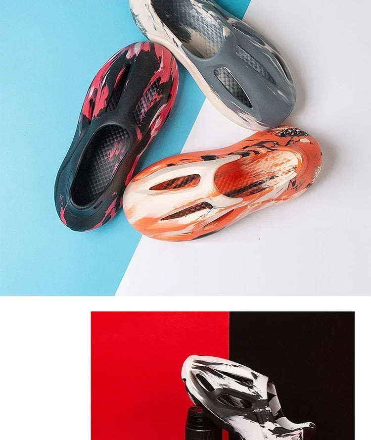 Pantofole con piattaforma mimetica unisex Materiale morbido EVA Tecnologia di stampaggio ad iniezione Scarpe casual da spiaggia per uomo donna
