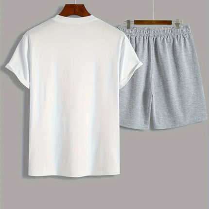 Abito da uomo alla moda alla moda 26 numeri con stampa modello girocollo pantaloncini a maniche corte completo moda casual comodo e traspirante platinumshop