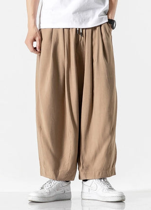 Men's Oversized Wide Leg Pants Comfortable Harajuku Style Joggers Casual Loose Fashion Elastic Waist Streetwear