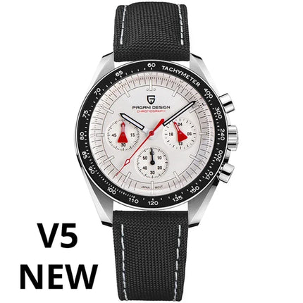 PAGANI DESIGN V5 PD1701 Orologi lunari Orologio al quarzo di lusso per uomo Cronografo sportivo con vetro zaffiro AR 100M impermeabile 2025