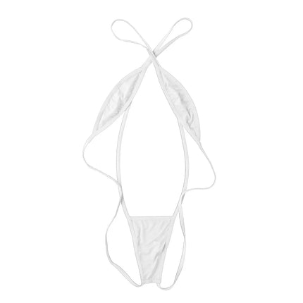 Mini micro bikini Tanga costume da bagno donna bikini set lingerie con spalline incrociate costumi da bagno senza schienale da donna platinumshop