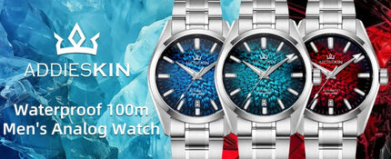 AddiesKin K003 Men's Automatic Watch BGW9 Super Luminous 10Bar Waterproof Sapphire Crystal 316L Stainless Steel Mechanical Watch