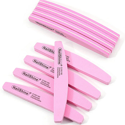 Professional Double‑sided Nail File Block Colorful Sponge Nail Polish Buffing Sanding Buffer Strip Polishing Pedicure