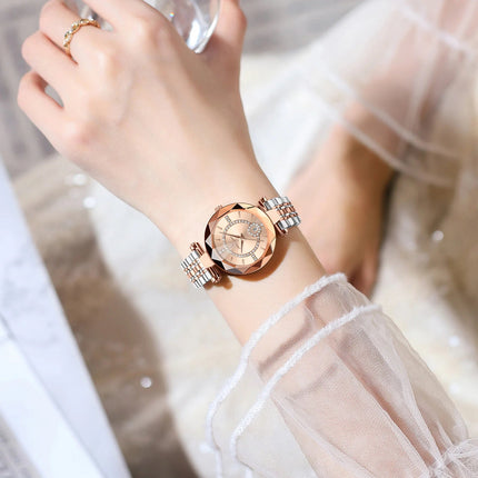 POEDAGAR Orologio da polso originale alla moda per donna Orologio da donna al quarzo con data in acciaio inossidabile impermeabile Orologi da donna casual di lusso platinumshop