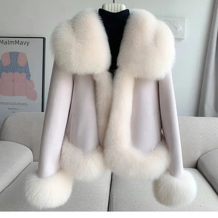 2026 Winter New Faux Fur Jacket Women's Overcoat Fashion Loose Thickened Warm Parker Coat Women's Down Jacket Outwear Casaco