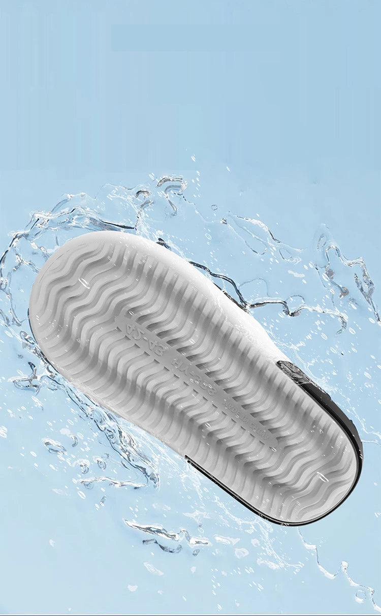Pantofole da uomo alla moda Suola morbida in PVC Scivoli antiscivolo Infradito da spiaggia casual all'aperto Pantofole da bagno per la casa Nuovo sandalo