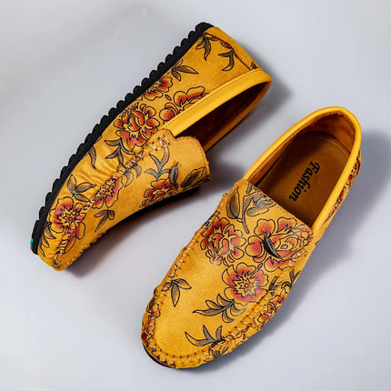 Scarpe da uomo in pelle rosa Designer di lusso Mocassini da uomo casual Mocassini da uomo Traspirante Slip On Flats Guida Zapatillas Hombre