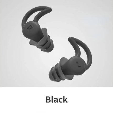 Tappi per Orecchie da Nuoto in Silicone, Protezioni Auricolari Impermeabili a 3 Strati, Tappi Morbidi Antirumore per Adulti