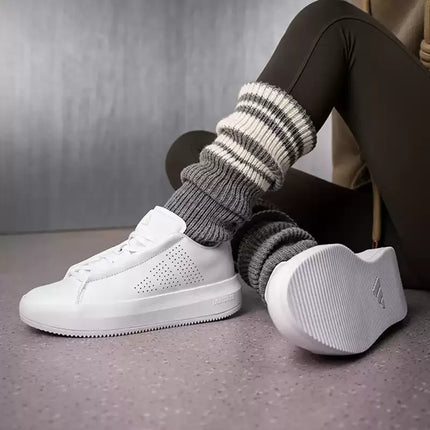 Adidas JQ2297 Sneakers casual unisex bianche slip-on, scarpe sportive leggere e traspiranti
