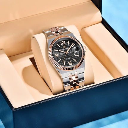 PAGANI DESIGN Orologio automatico di lusso con quadrante rombo 3D per uomo Orologio da polso meccanico da lavoro AR Orologio in cristallo di zaffiro 2025 Nuovo