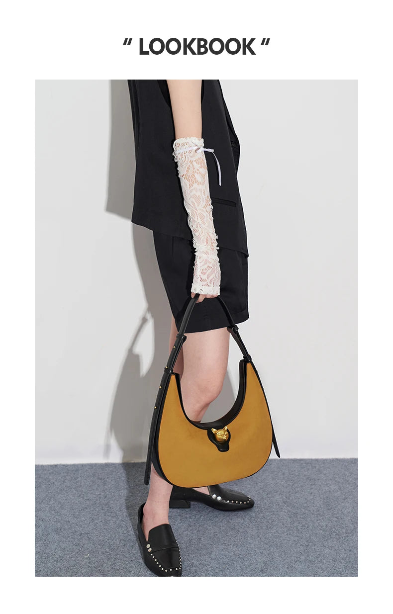 BAFELLI 2025 NUOVA BORSA DA DONNA CAT SERIE IN GENUINO IN PELLE MARCA DI Lusso FASHION STILE RETRO Spalla HOBOS FLAP BORSE FEMALE