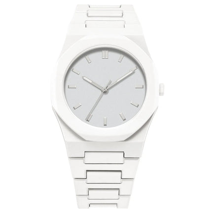 Orologio al quarzo dal design minimalista per uomo, casual, leggero, cinturino in plastica, impermeabile, sportivo, da lavoro, orologio creativo da uomo platinumshop