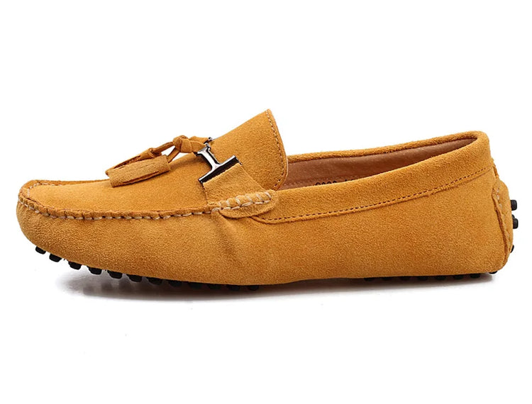 Mocassini da uomo primavera estate scarpe Casual in pelle scamosciata Slip-ons da uomo Luxury Brand Mocassin Man Plus Size 50 51 52 53 per piede grande
