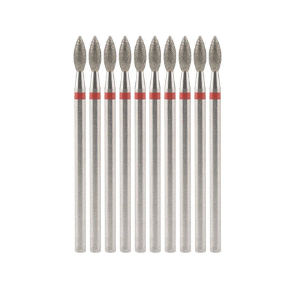 10Pcs Diamond Milling Cutter For Manicure Electric Nail Drill Bits Accessory Pedicure Machine Nail File Gel Remover Tool uñas Accesorios Y Herramientas